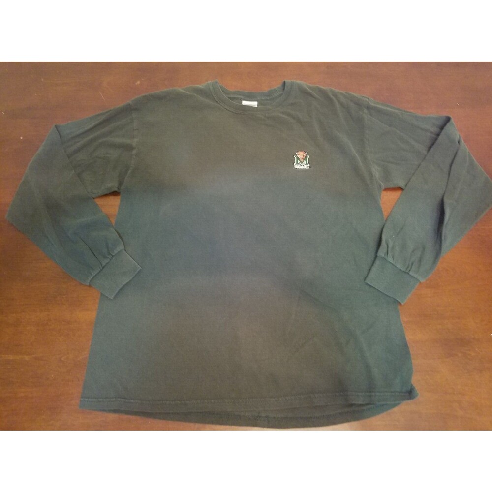 Marshall Thundering Herd NCAA Green Long Sleeve Shirt Mens Size Large